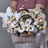 Лапочка Корзина роз и хризантем с доставкой в Пятигорске