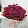 Букет красных пионовидных роз